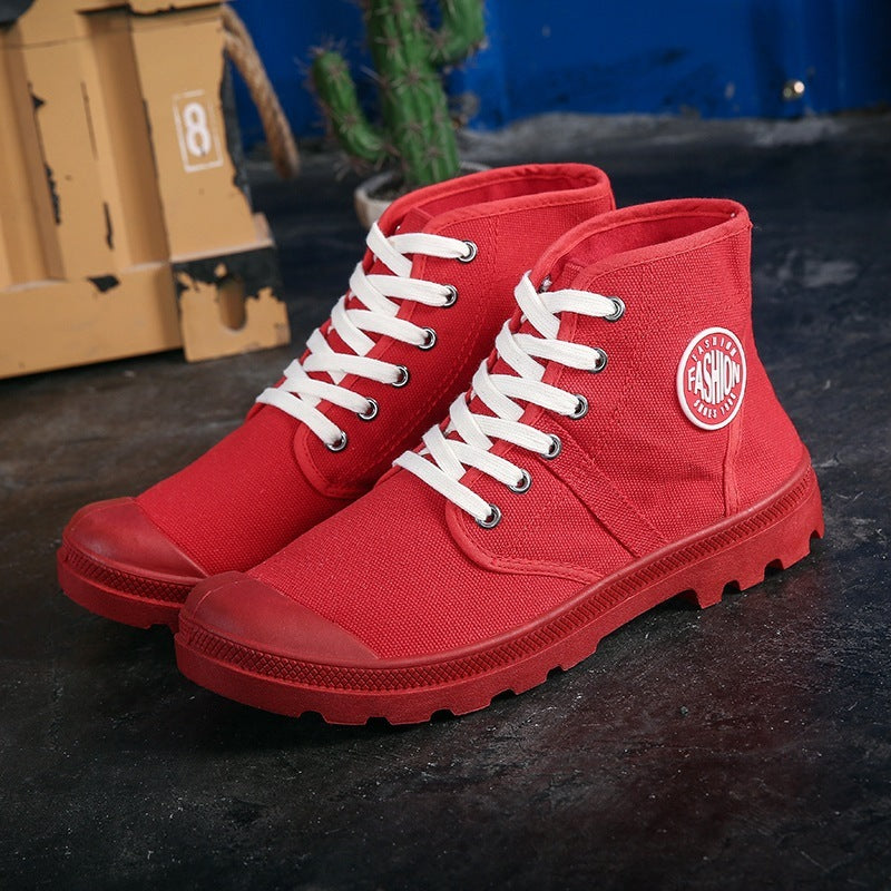 Shoes Student Sneakers Canvas Casual Shoes Student Sneakers All-match Fashion Hip Hop High Cut Hiking Shoes