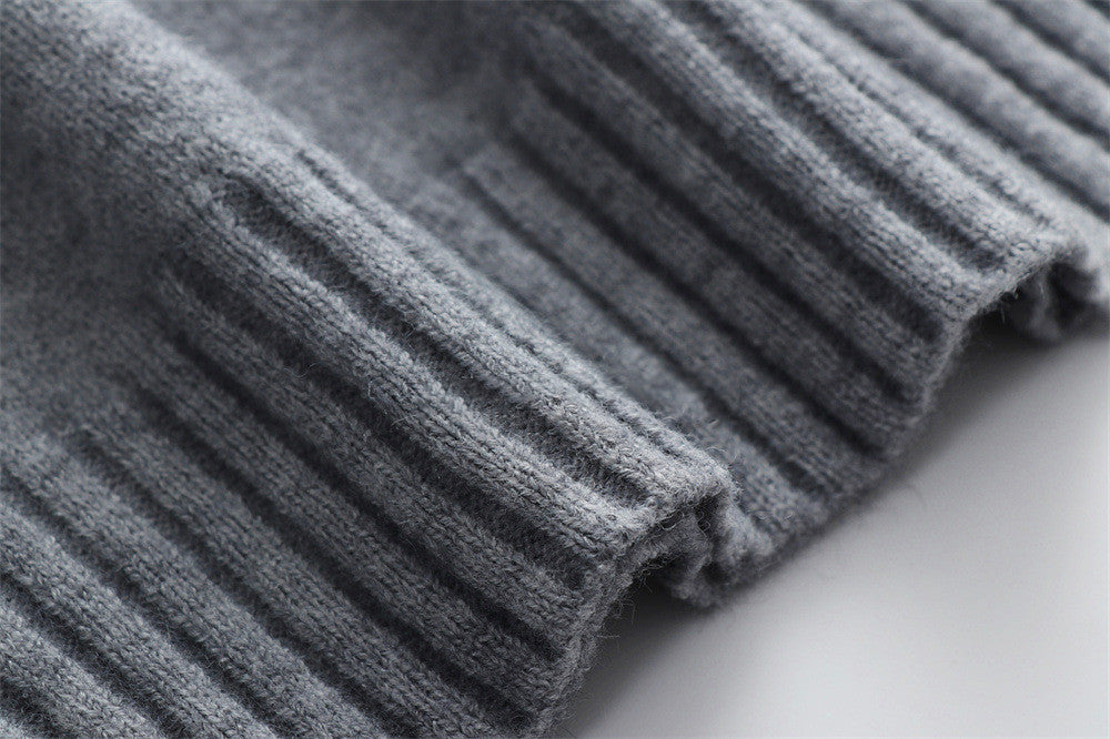 Solid Sweater High Collar Pullover Loose Women's Wear