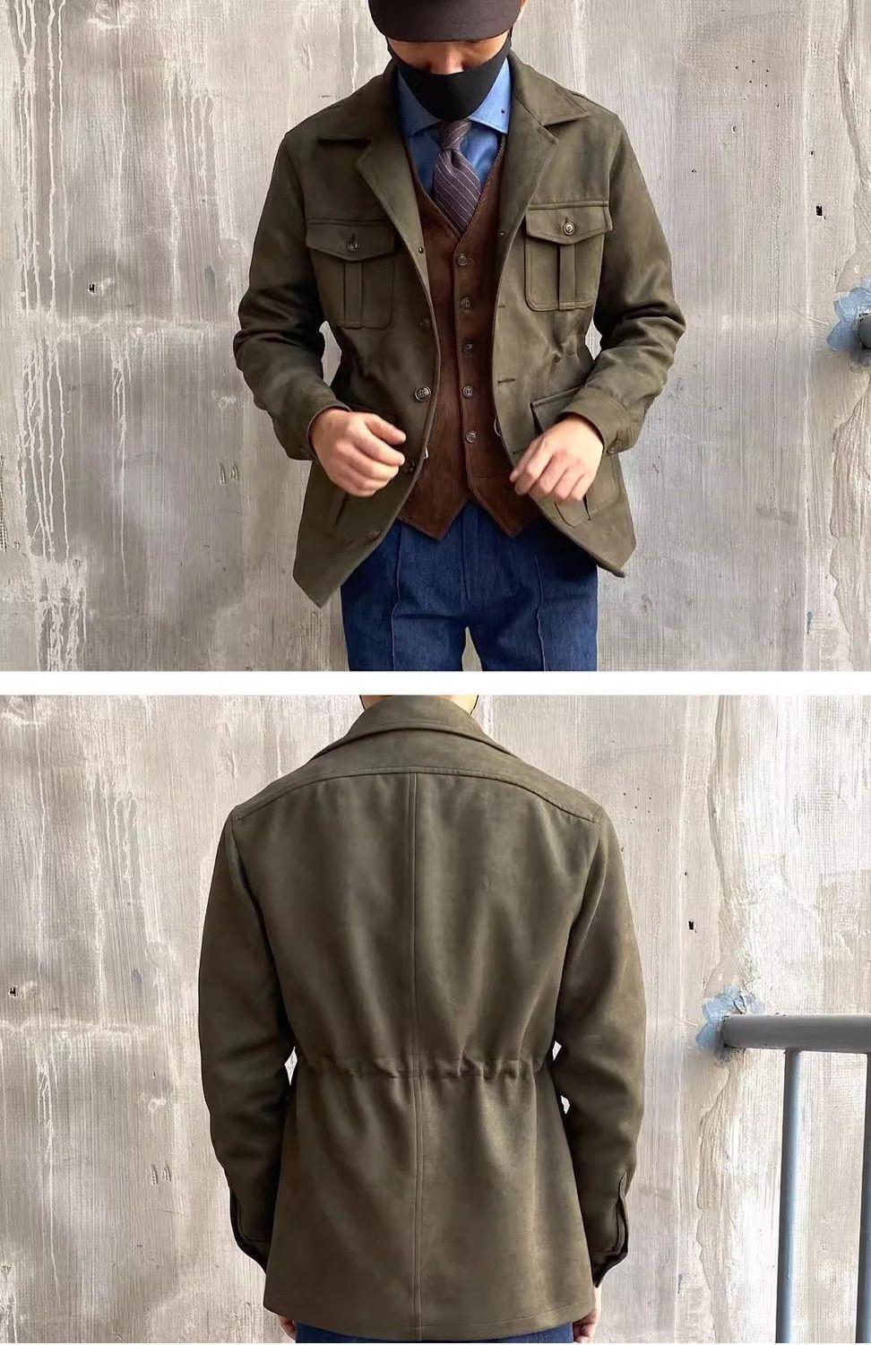 Slim Jacket Japanese-style Retro Slim Jacket Men