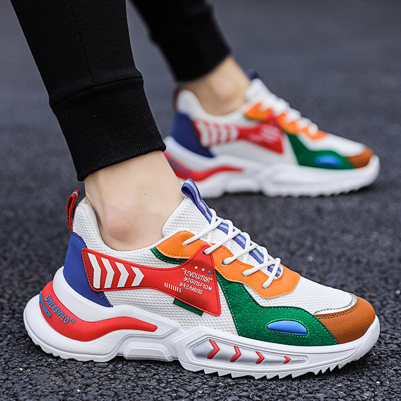 Trendy sports Sneaker and leisure men's increased daddy shoes