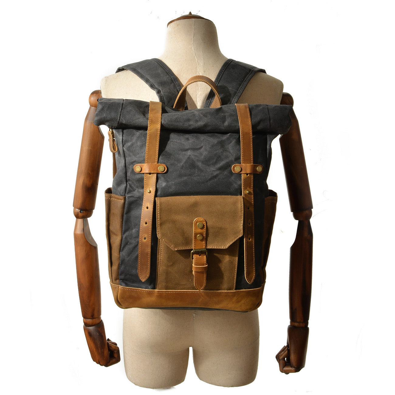 waterproof rucksack Retro contrast color waterproof rucksack