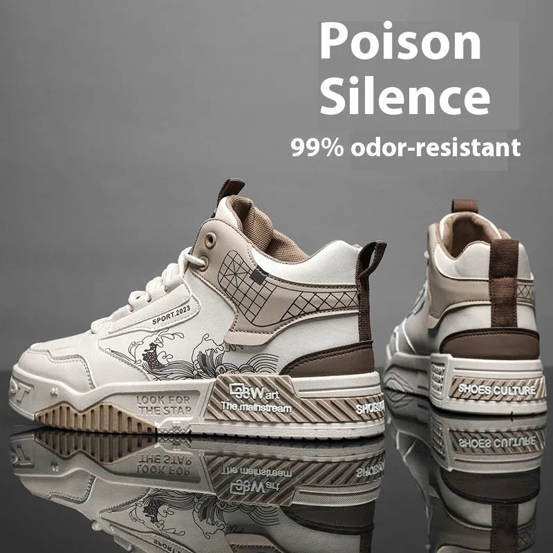 Men's Sneaker Shoes Increased Easy Wear Borad Shoe Summer Casual Sports High-top Trendy Shoes