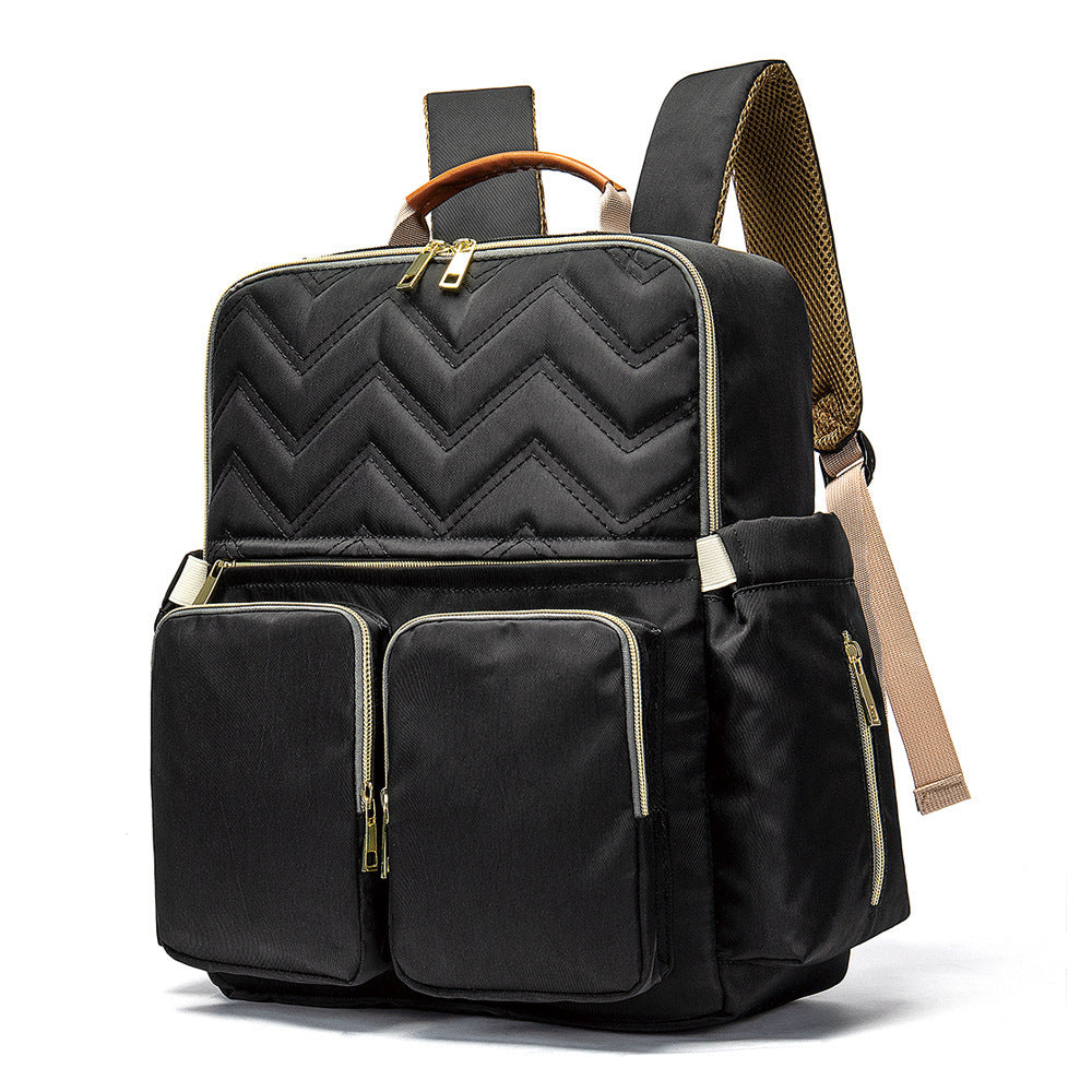 mother baby backpack Large capacity travel retro style mother baby backpack