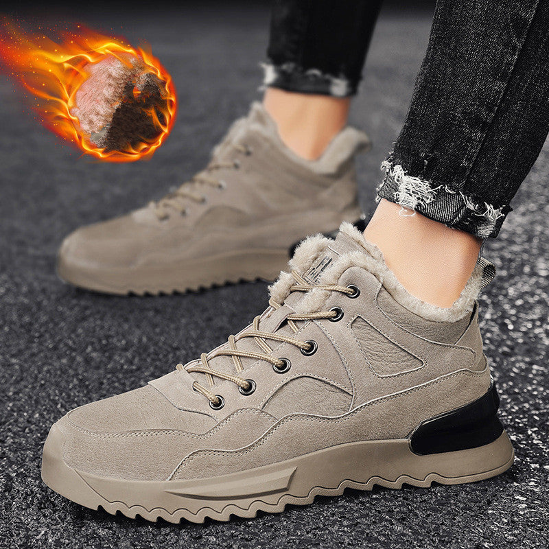 Snow Boots Plus Velvet High-top Warmth And Leisure All-match Snow Boots