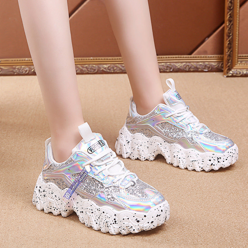 women's shoes Thick-soled increased sports and leisure women's shoes