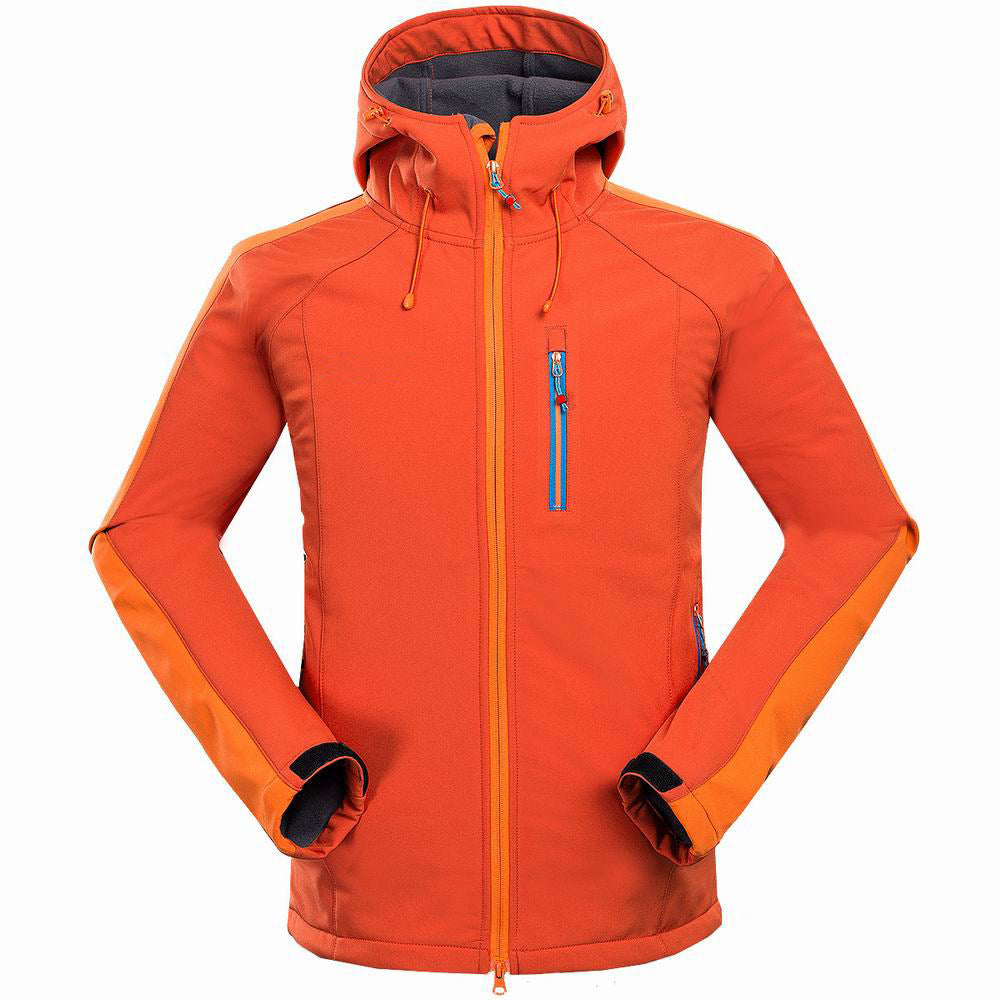 New foreign trade men outdoor mountaineering camping leisure sports clothing anti wind compound jacket soft shell jacket - sumet.shop
