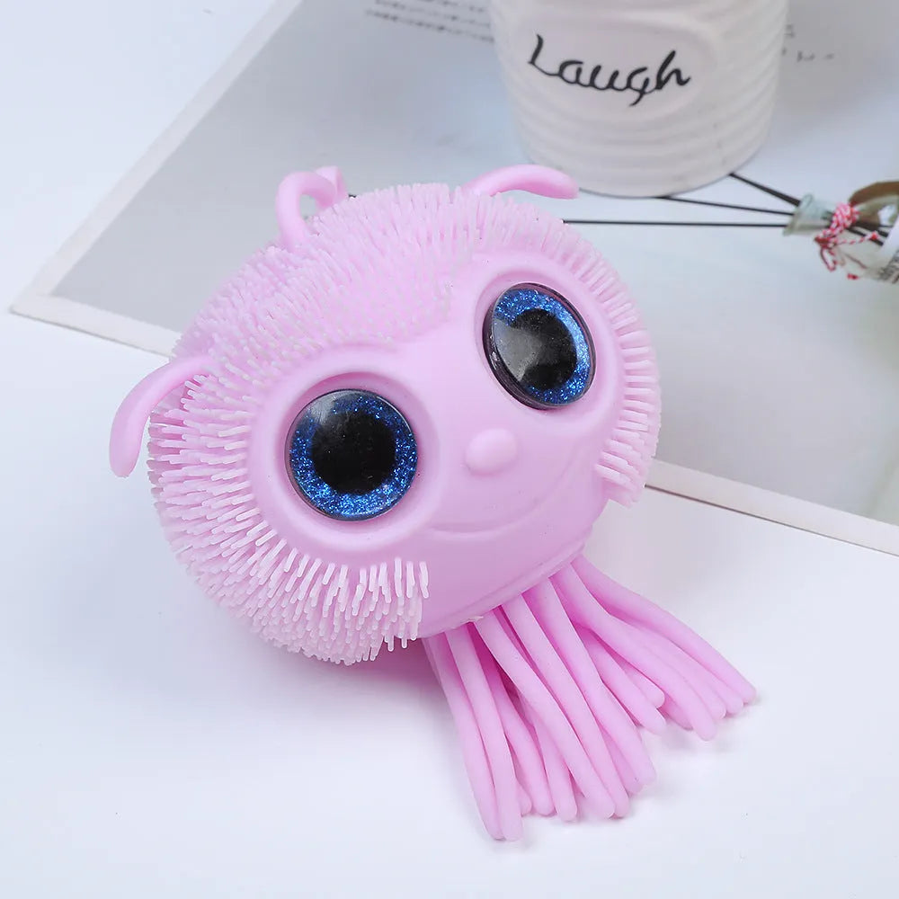Pressure Reduction Toy Squeeze TPR Jellyfish Vent Pressure Reduction Toy Squeeze
