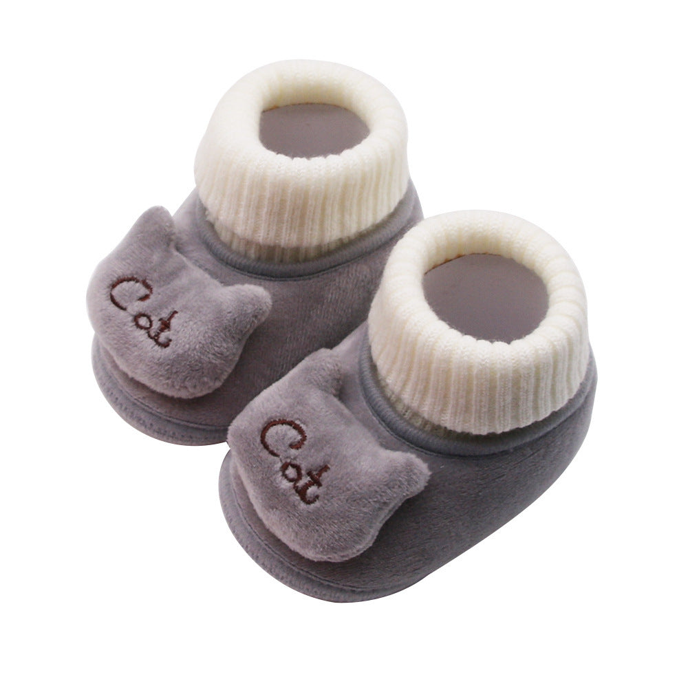New Winter Baby Shoes Luokou Lace 0-3-6-9-12 Baby Toddler Shoes Can Not Fall