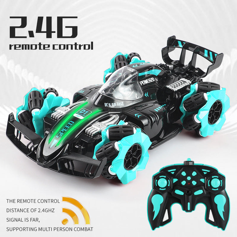 Stunt RC Car Toy 4WD Horizontal Drift Spray Stunt RC Car Toy