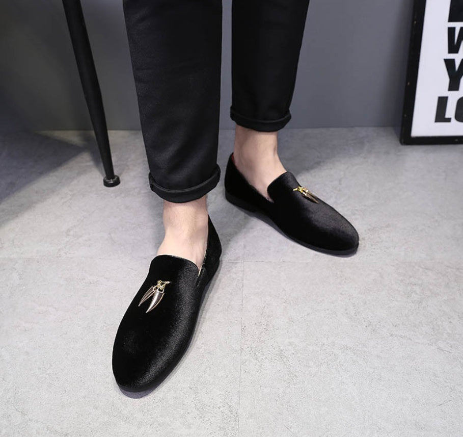 peas shoes Small leather shoes hair stylist peas shoes