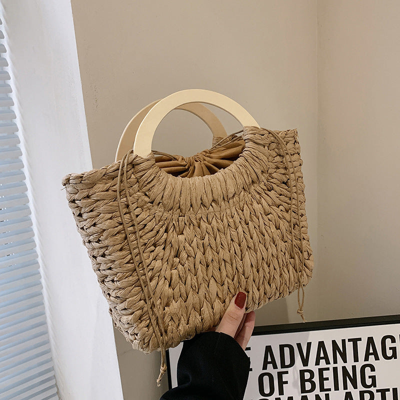 Handmade Bag Women's Fashion Simple Handmade Straw Bag