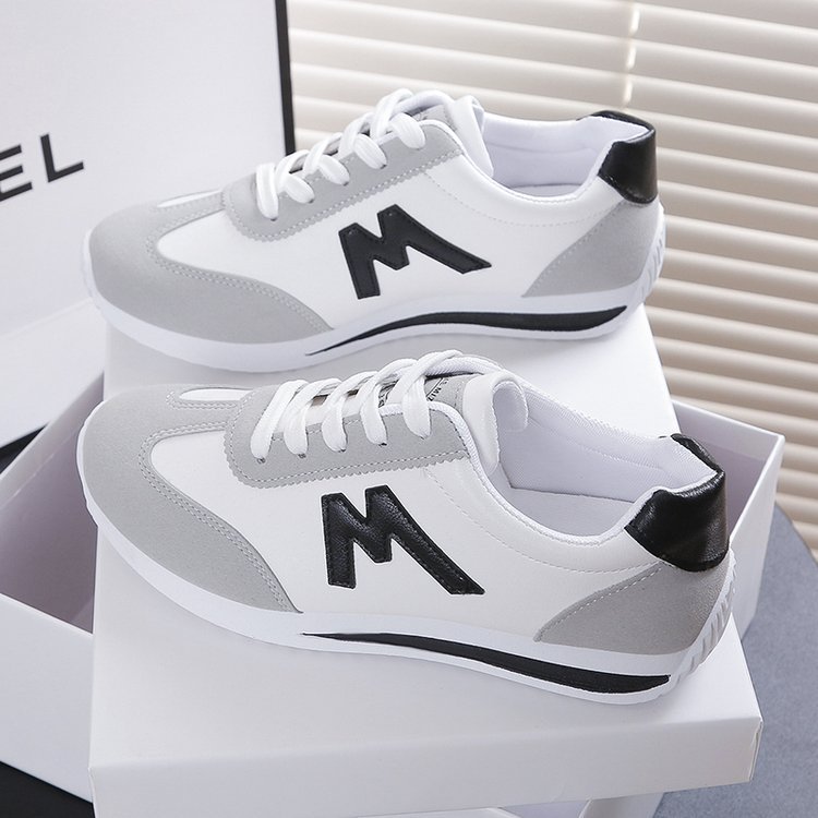 Running Shoes Bottom Argan Women's Leather Korean Style Versatile Student Casual Running Shoes
