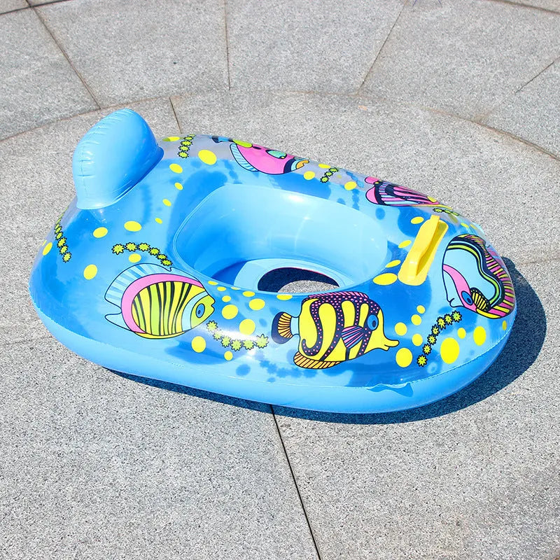 Water Inflatable Baby Seat Day Cruiser Water Seat Boat Babies' Swimming Ring Children's Seat Ring Inflatable Swimming Pool