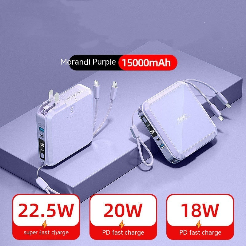 Magnetic Power Bank Unbounded Magnetic Power Bank With Plug