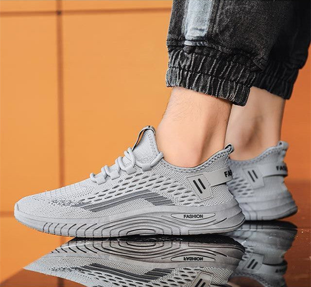 Trendy Mesh Fly Woven Thin Breathable Net Shoes For Men - sumet.shop