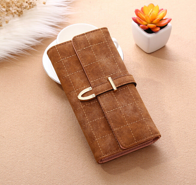 Long Wallet Frosted Lingge Long Wallet