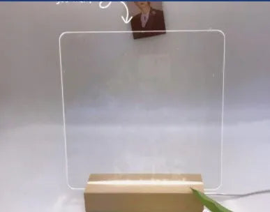 Transparent Acrylic Will Glow Message Board