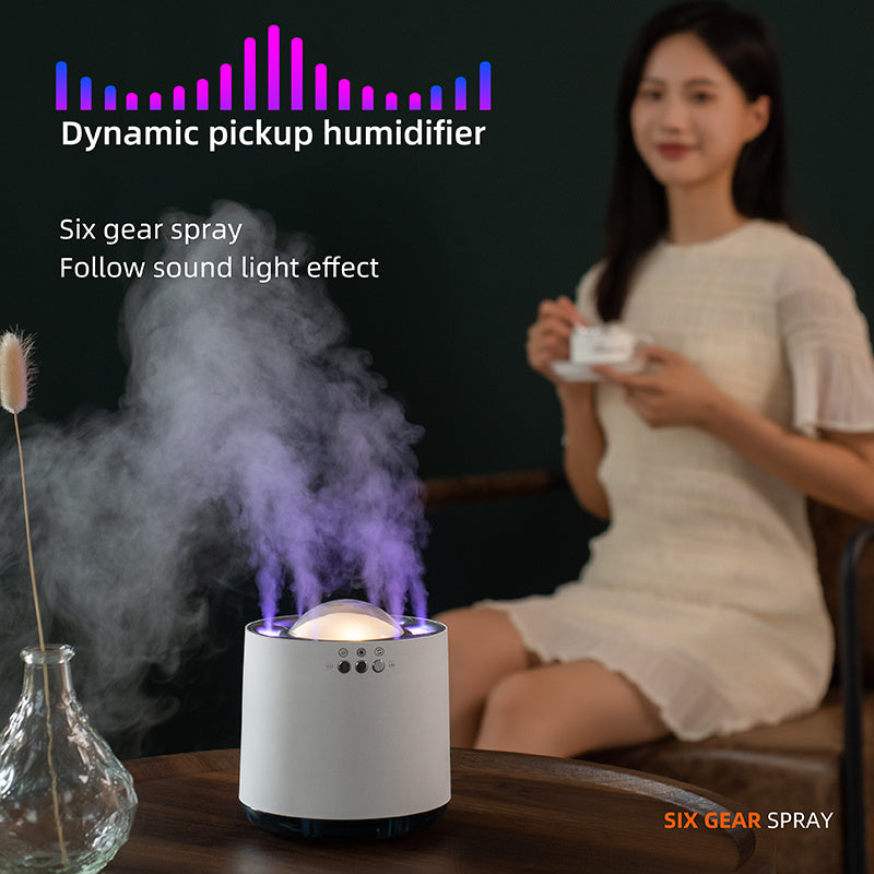 Wholesale Voice Control Colorful Led Lamp Humidifier 800ml USB