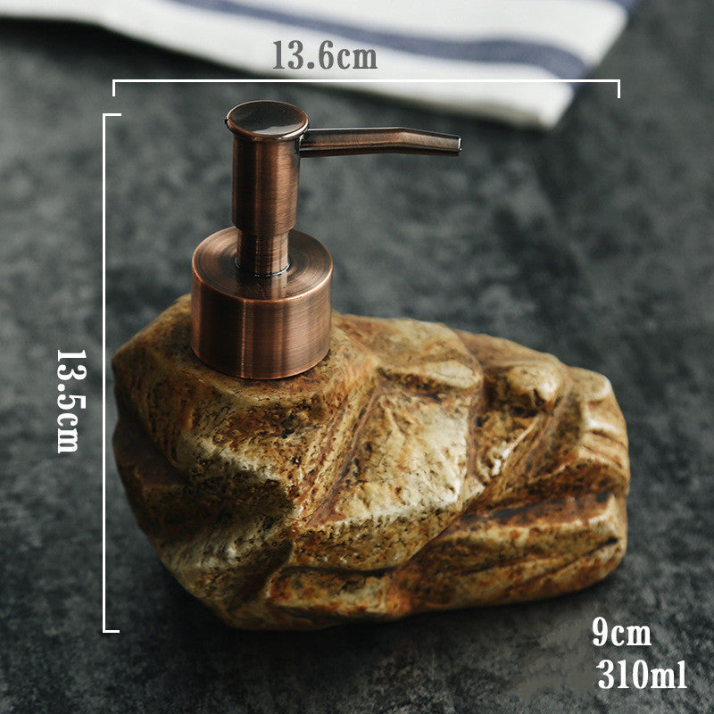 Soap Dispenser Ceramic Retro Stone Dispenser Soap Dispenser