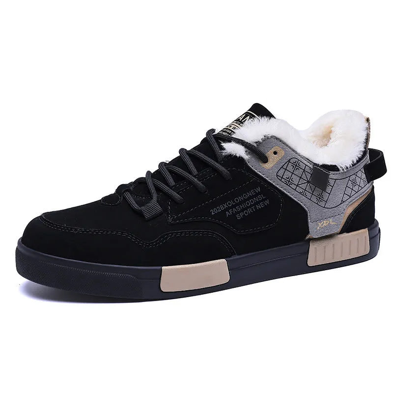 Velvet Casual Shoes Plus Size Men's Plus Velvet Casual Shoes Fashion Outdoor