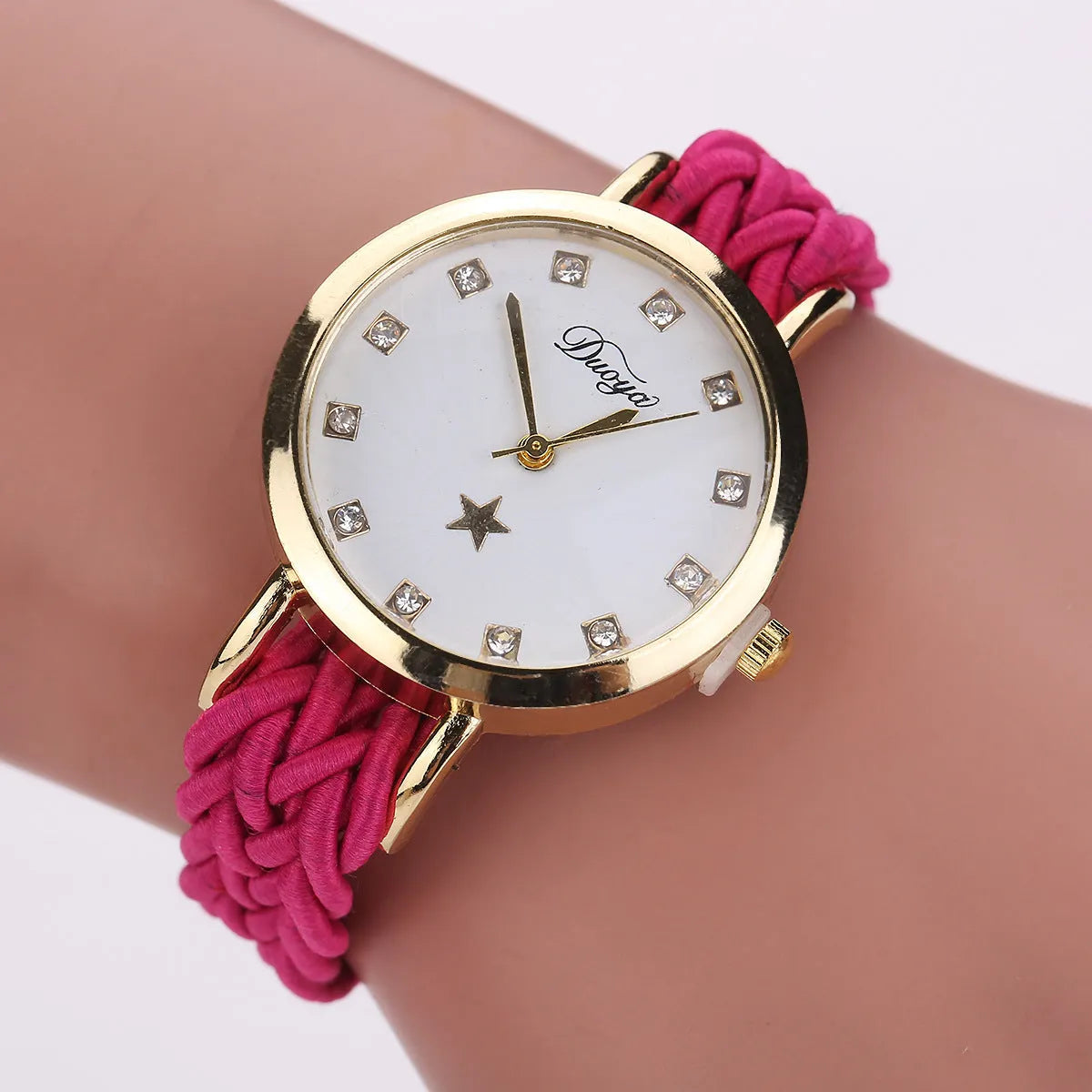 woven ladies watch New multicolor woven ladies watch