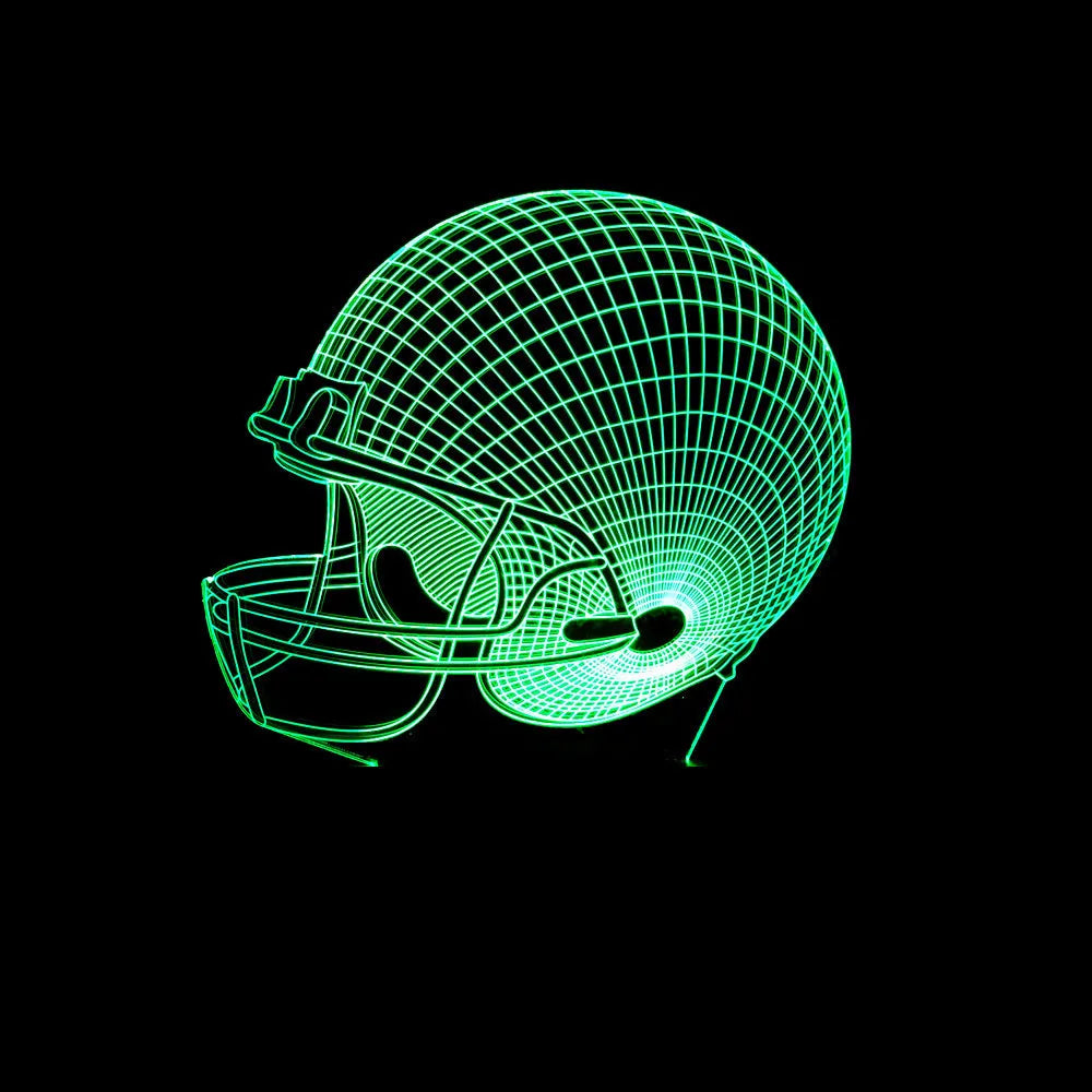 3D Lamp Rugby Hat 3D Lamp, Night light lamp, sumet.shop