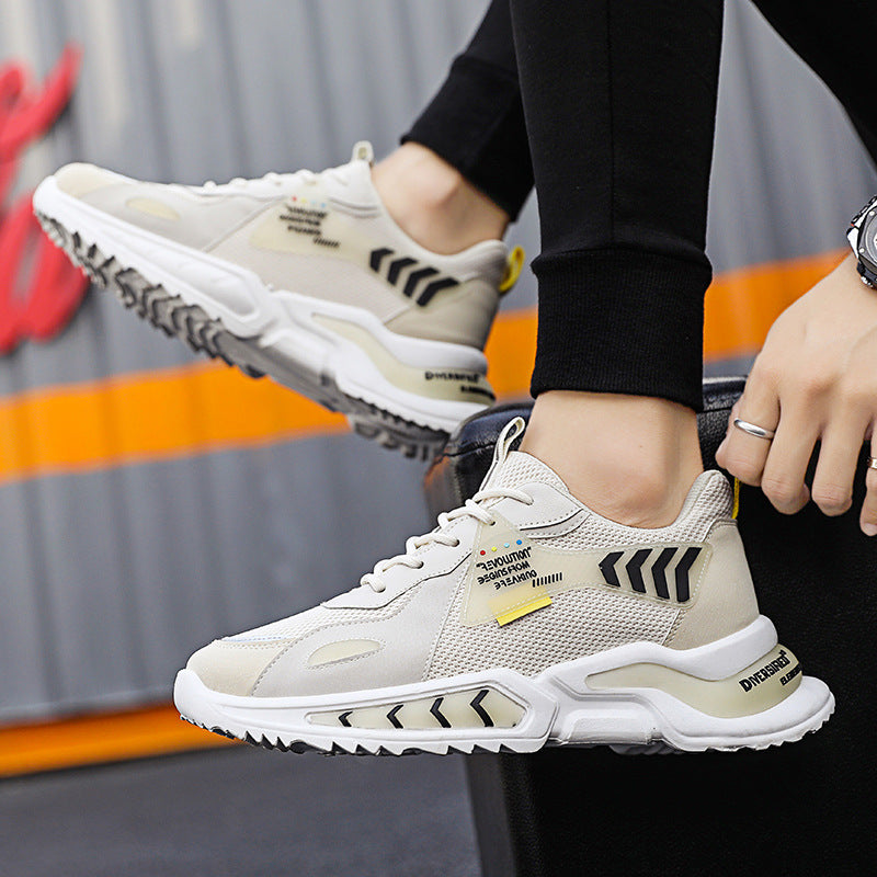 Trendy sports Sneaker and leisure men's increased daddy shoes