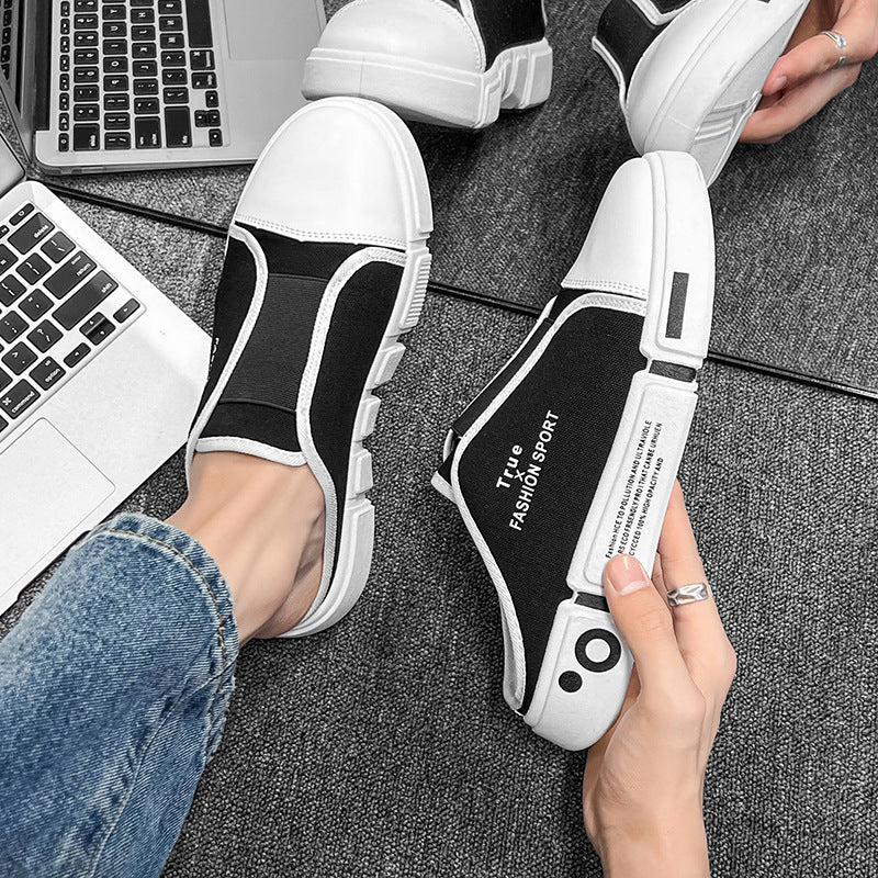 Outdoor Flats Slippers Breathable Lightweight Half Closed Toe Shoes Men - sumet.shop