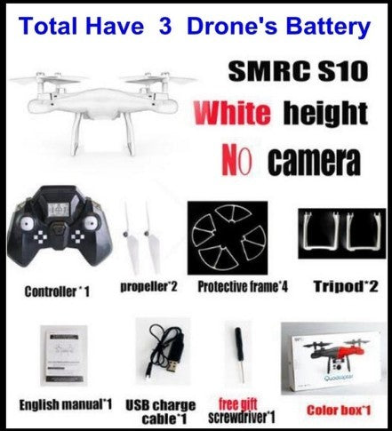 Drone Helicopter UAV Sales Promotion WiFi 2MP Camera With S10 SMRC FPV Quadcopter Drone Helicopter UAV Micro Remote Control Toy RACER KIT Aircraft