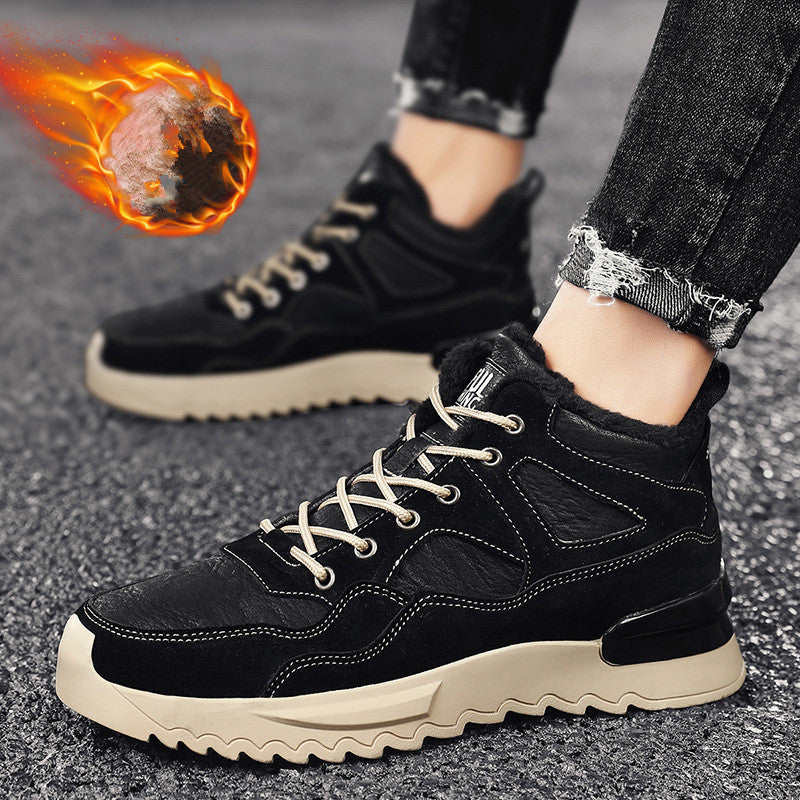 Snow Boots Plus Velvet High-top Warmth And Leisure All-match Snow Boots