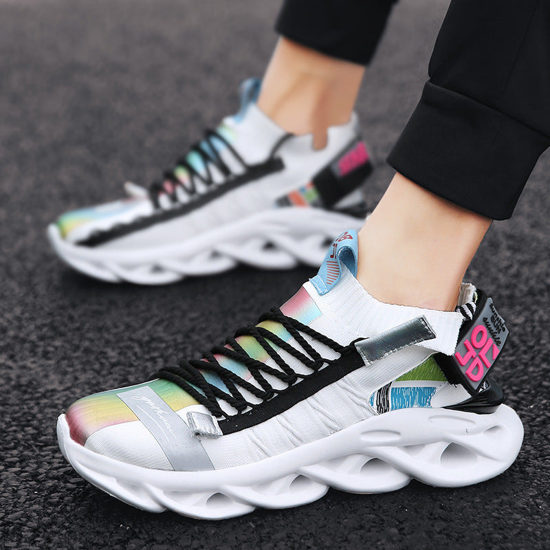 Lightweight Sneaker and Breathable Running Flying Shoes Men's Casual Sports Style