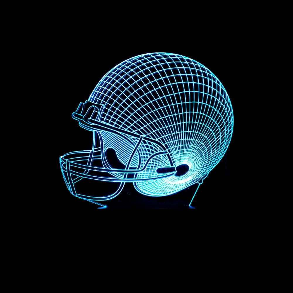 3D Lamp Rugby Hat 3D Lamp, Night light lamp, sumet.shop