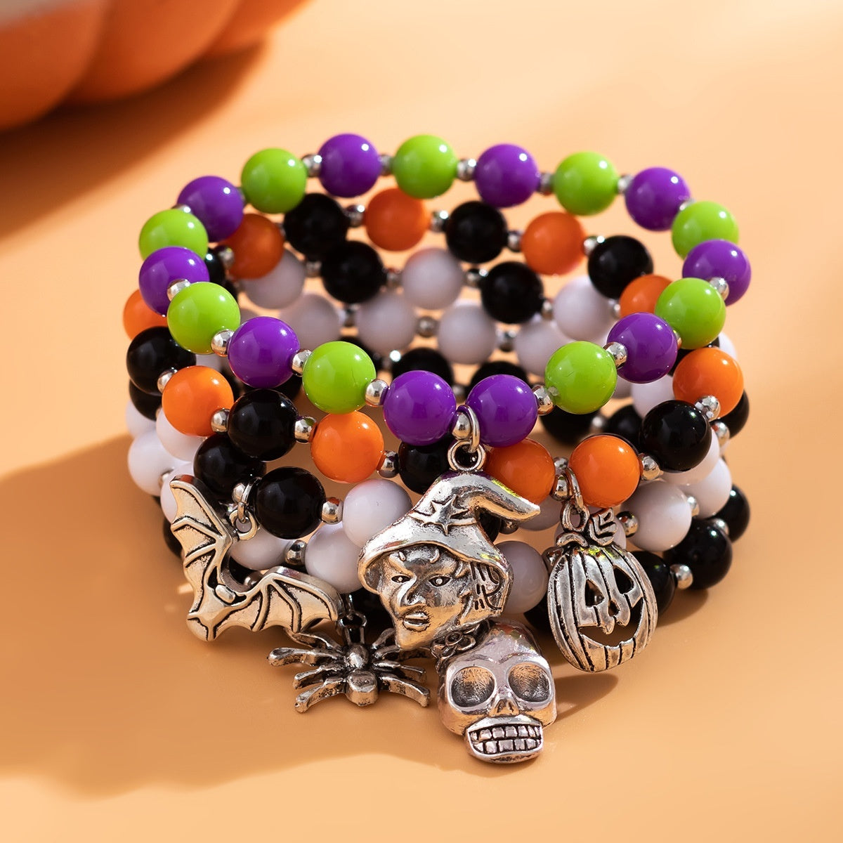 Pumpkin Bracelet Suit European And American Halloween New Skull Pumpkin Bracelet Suit