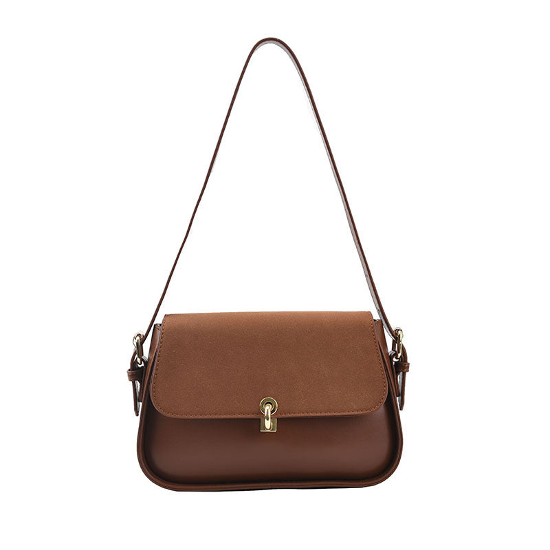 Pure Color PU Frosted Fashion Personality Western Style