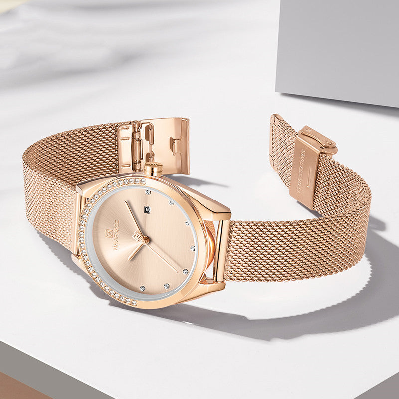 Waterproof Calendar Women Quartz Watch - sumet.shop