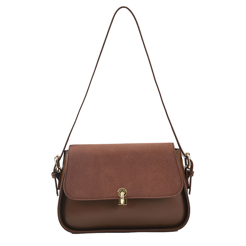 Pure Color PU Frosted Fashion Personality Western Style