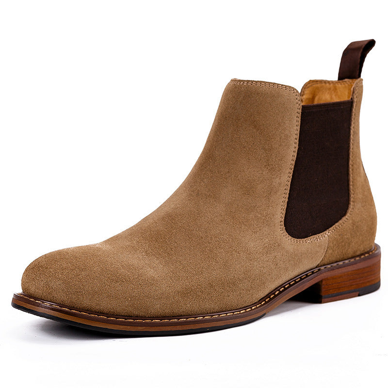 Leather Men's Shoes Fall New Products Frosted Leather Men's Shoes