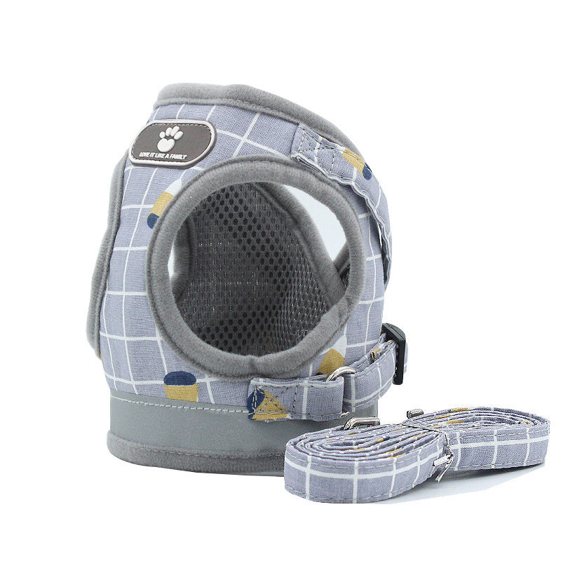Dog Harness Breathable Mesh Small Dog Harness and Leash