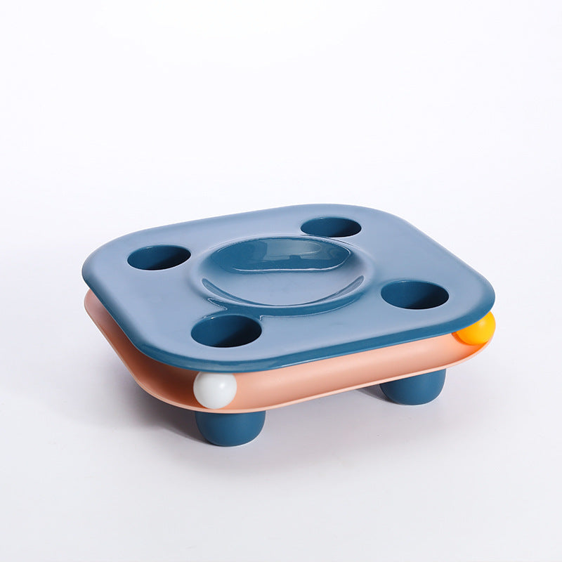 Cat Food Bowl Multifunctional Cat Food Bowl Kitten Track Toy