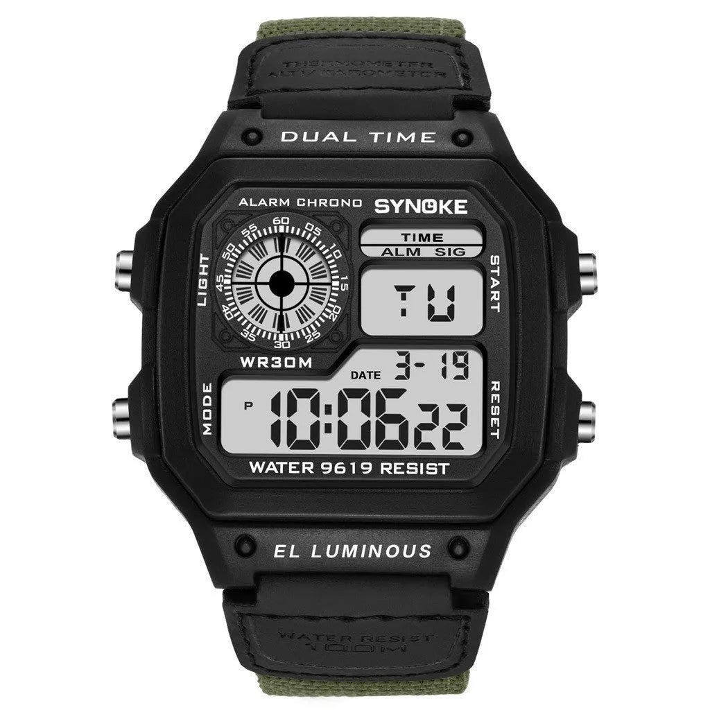 Waterproof Sports Men's Watches Retro Electronic Watch Luminous Waterproof Sports Men's Watches