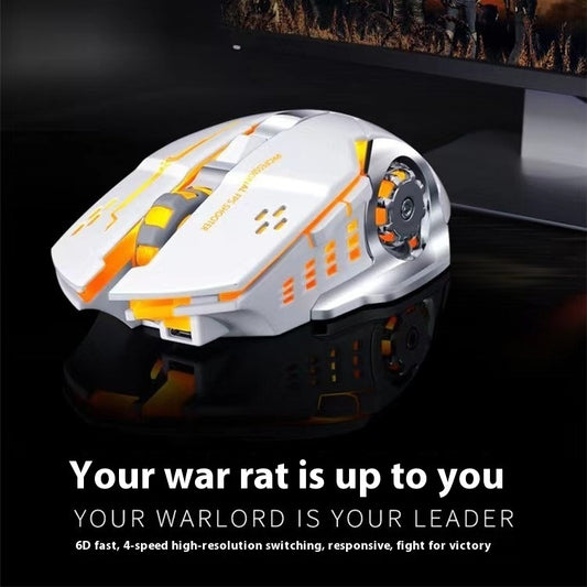 Luminous Game Mouse Mute Rechargeable Bluetooth Dual Mode