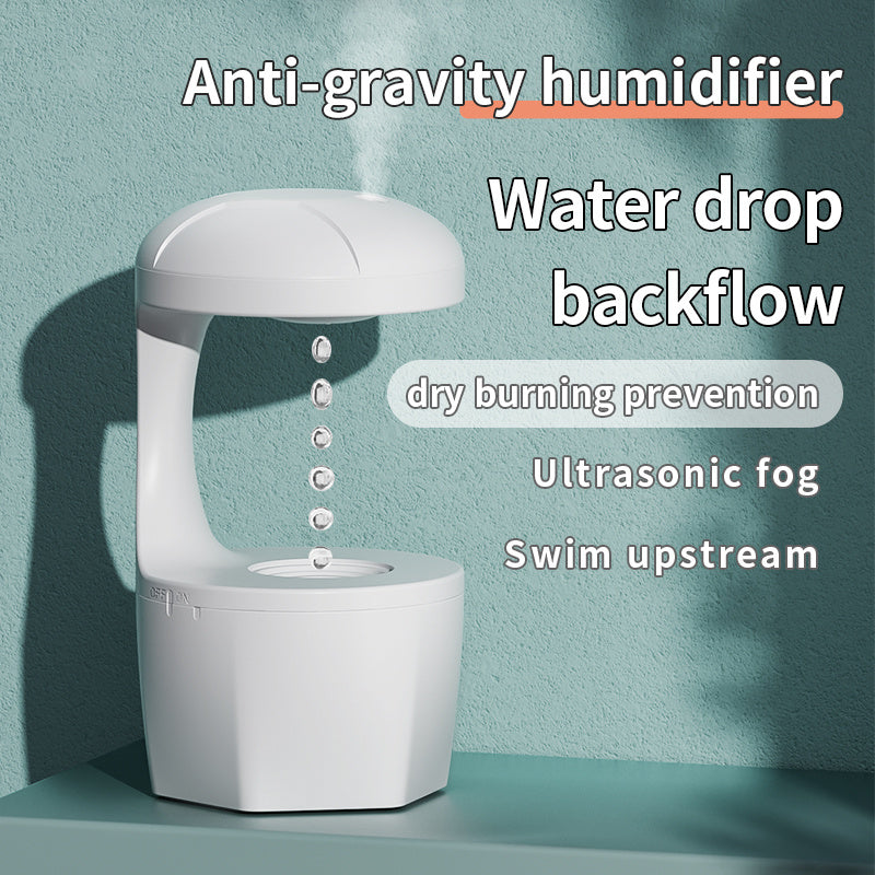 Anti Gravity USB Air Water Droplet Cool Mist Aromatherapy Humidifier