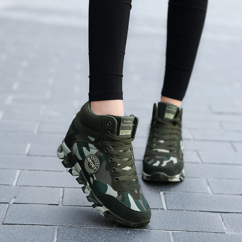 Women's Sneakers Casual Camouflage Increased Sneakers