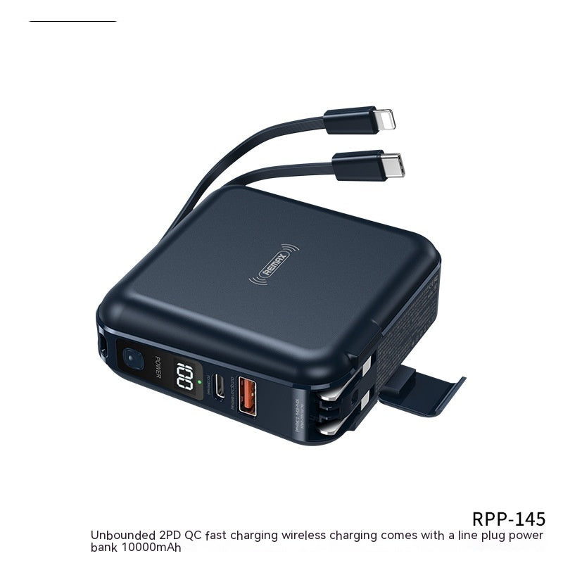 Magnetic Power Bank Unbounded Magnetic Power Bank With Plug