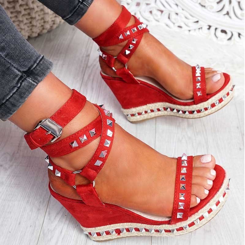 High Heel Wedge High Heel Willow Sandals Women's Shoes