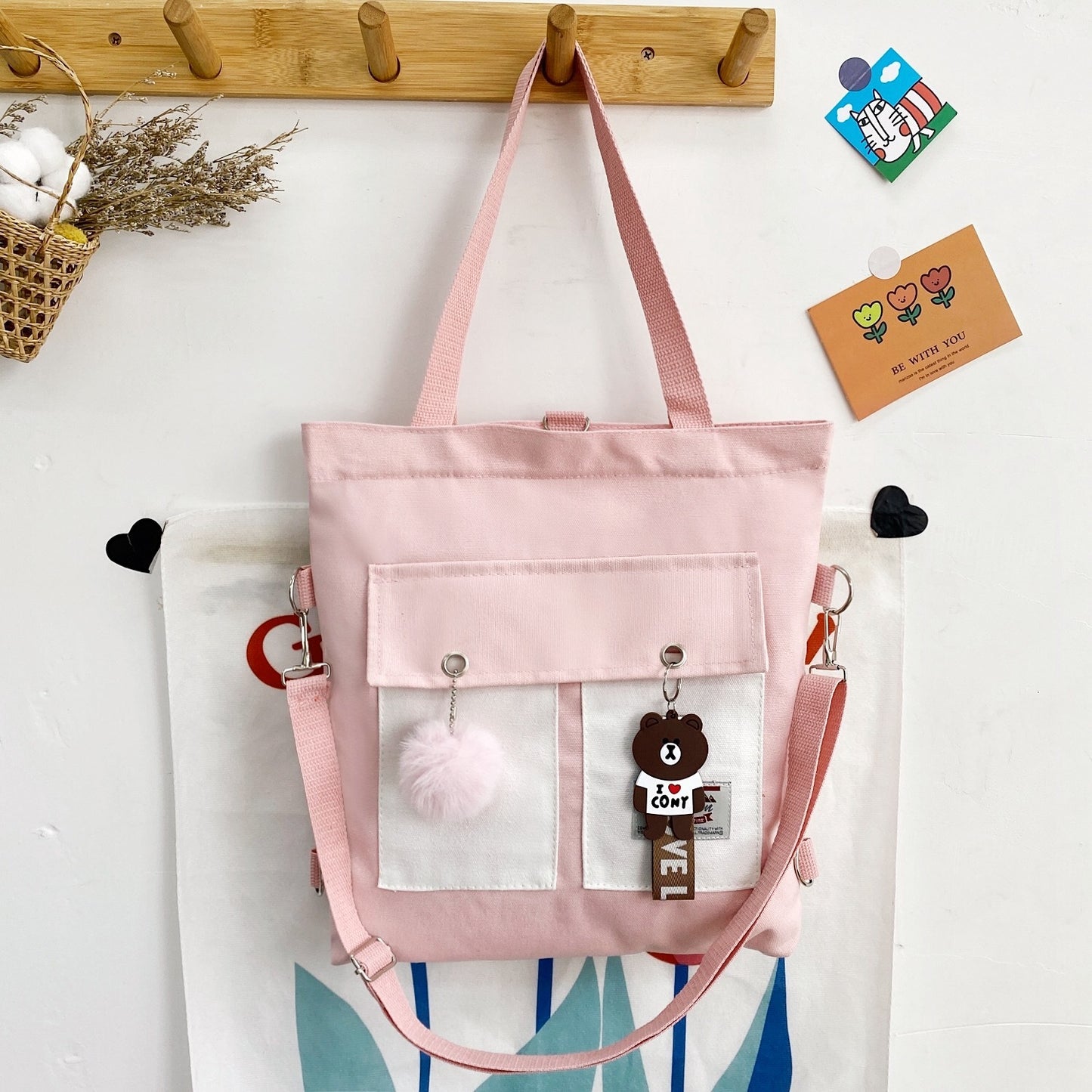 shoulder Large-capacity Canvas Bag Crossbody.