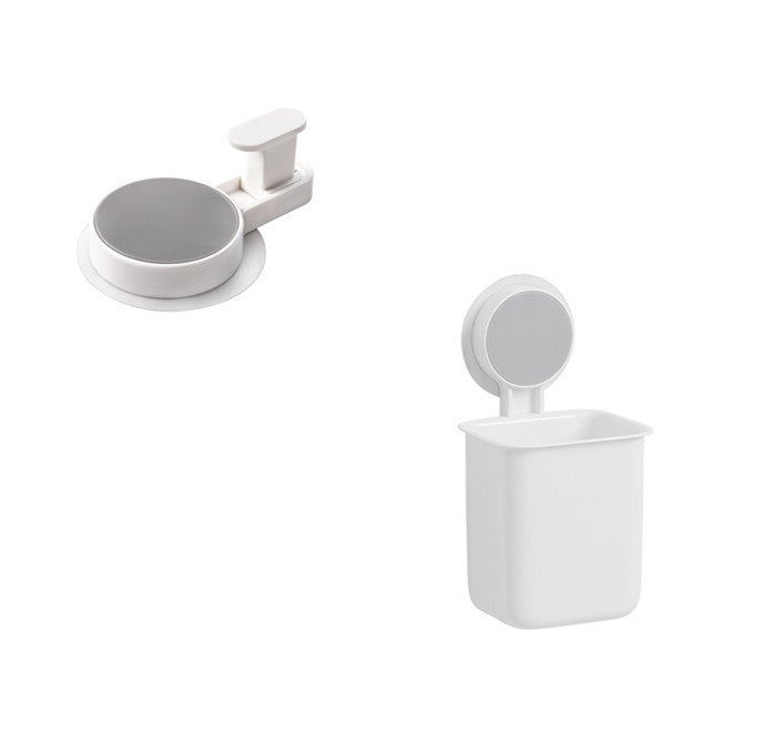 Wall Mounted Non Marking Hole Free Toothbrush Holder
