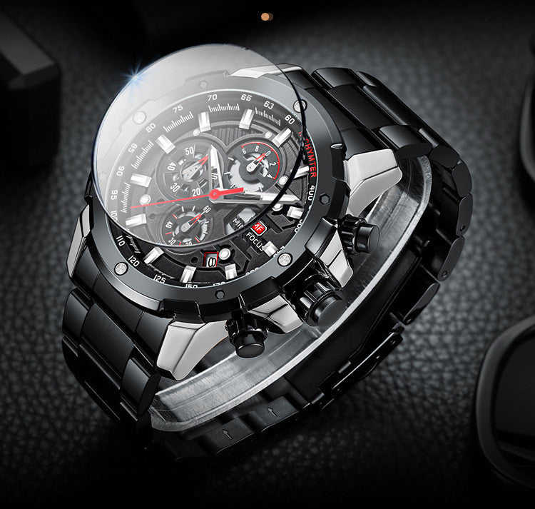 Leisure Men Watch Multi Functional Waterproof - sumet.shop