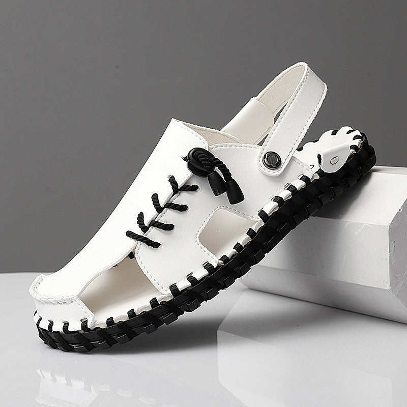 Men's Leather Sandals Casual And Fashionable Outdoor