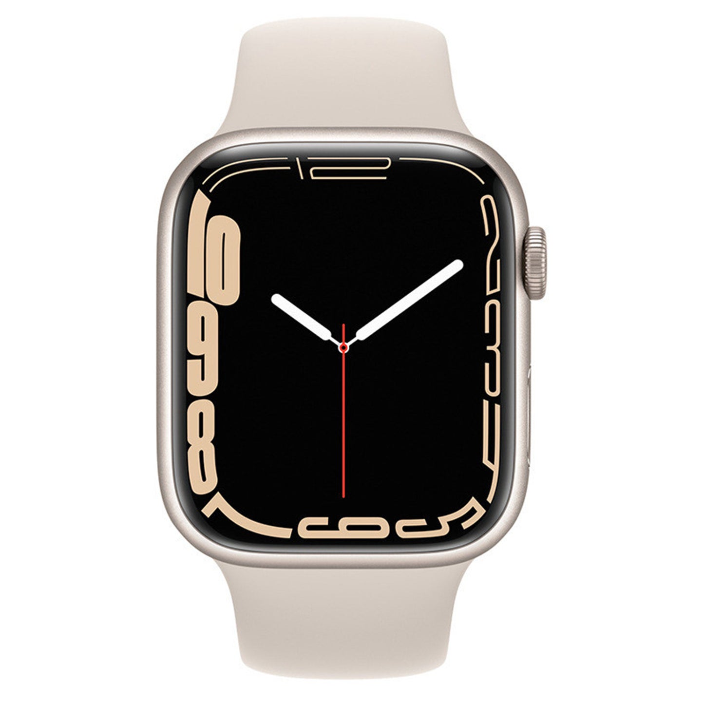 Monochrome Silicone Stud Buckle Watch Strap